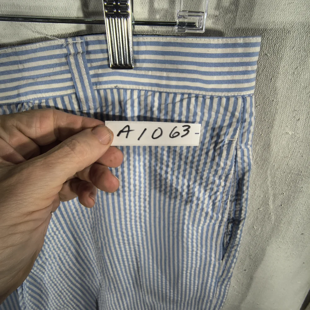 Vineyard Vines Men's Size 34 Flat Front Classic Blue Striped Shorts